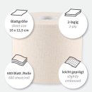 Toilettenpapier / Kleinrolle / 2-lagig / FSC®-zertifiziert / 4 Rollen