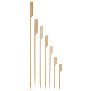 Fingerfoodspiess FLAG / Bambus / im Beutel / natur / 250 Stück