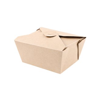 Foodbox MENU / Kraftpapier / L:13cm / B:10.5cm / H:6.5cm / 50 Stück