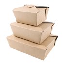 Foodbox MENU / Kraftpapier / L:13cm / B:10.5cm / H:6.5cm / 50 Stück