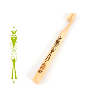 Bambus Zahnbürsten im Set / 4er Pack / gross