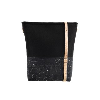 PECTINA- Handtasche / schwarz gefleckt / Ulsto