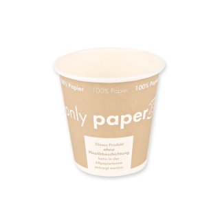 Kaffeebecher Only Paper / Pappe / 150 ml