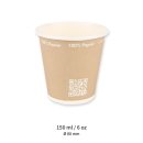 Kaffeebecher Only Paper / Pappe / 150 ml
