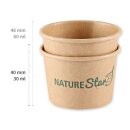 Bio Dip Sch&auml;lchen | Kraftpapier/PE, FSC&reg;-Mix / 30 ml