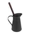 WC-Metallkanne-Set schwarz / Redecker